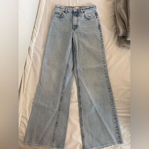Zara Light Blue wide leg Jeans